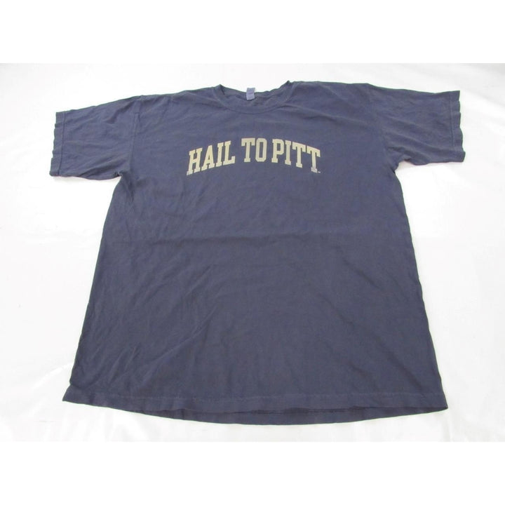 Pittsburgh Panthers "Hail to Pitt" Mens Size XL Shirt w/ Distressed Print Image 1