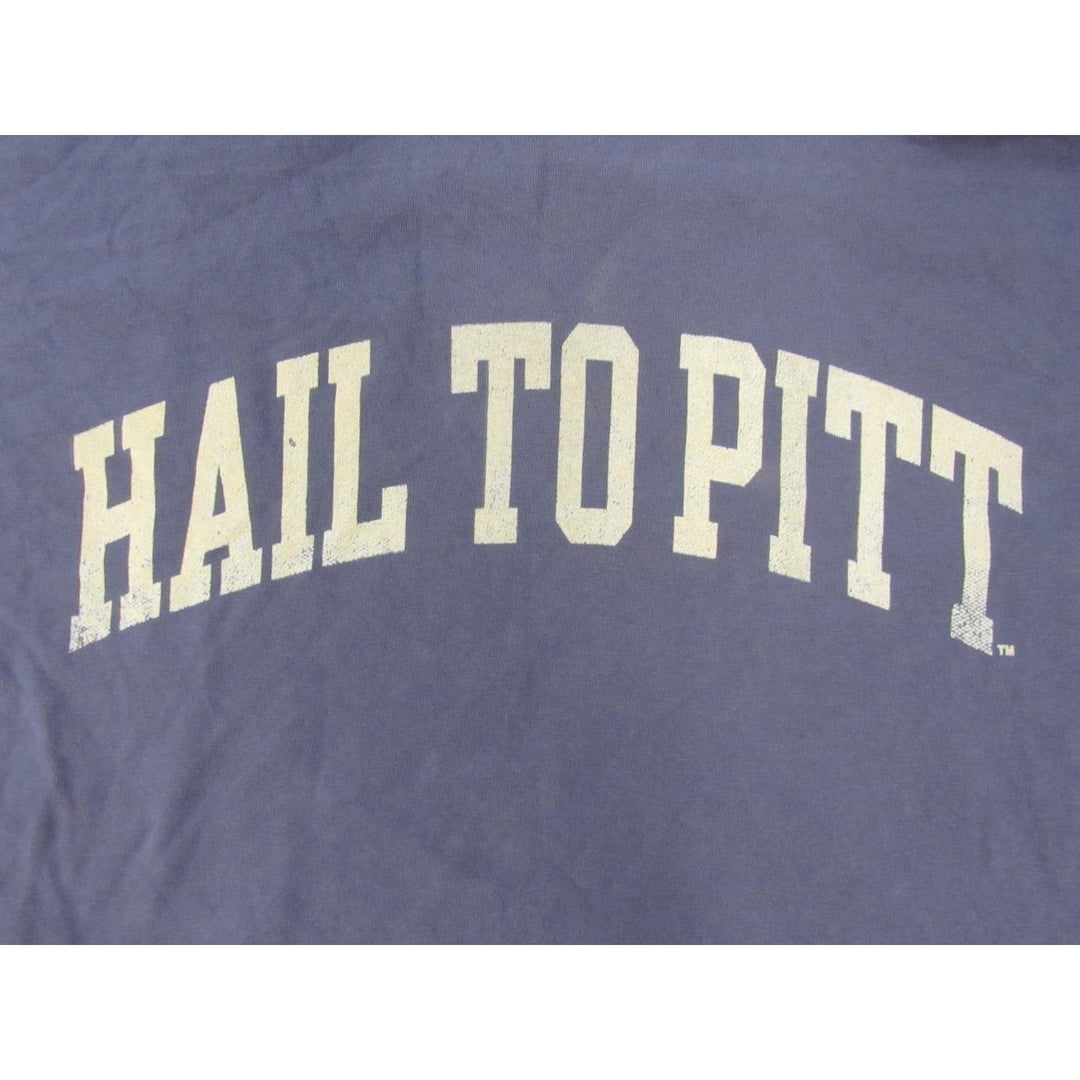 Pittsburgh Panthers "Hail to Pitt" Mens Size XL Shirt w/ Distressed Print Image 3