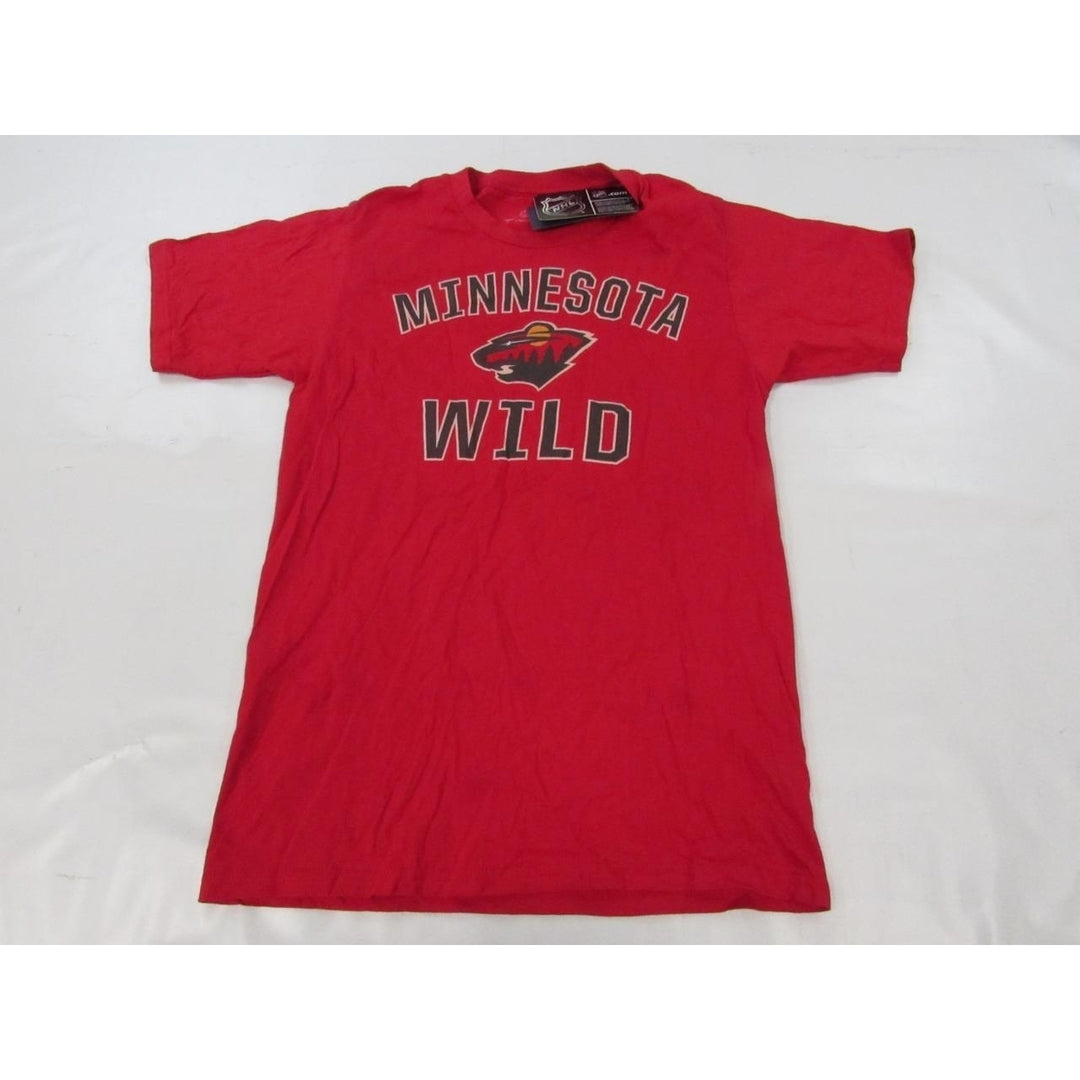 Minnesota Wild Hockey Mens Size S Small Red Shirt Image 1