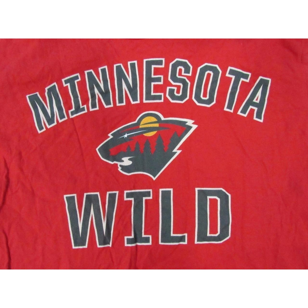 Minnesota Wild Hockey Mens Size S Small Red Shirt Image 3