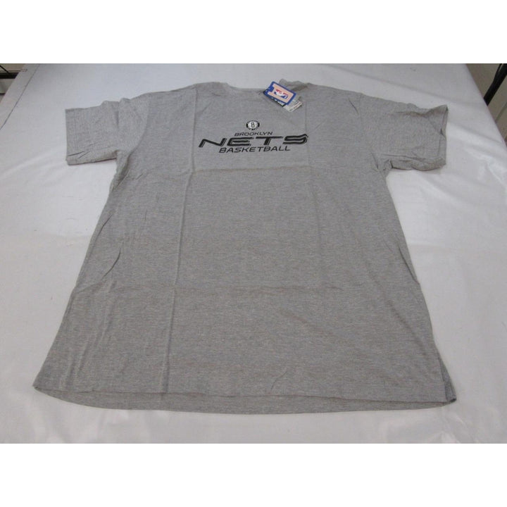 Brooklyn Nets Basketball Mens Sizes 3XLT 3XL-Tall Gray Majestic Shirt Image 4