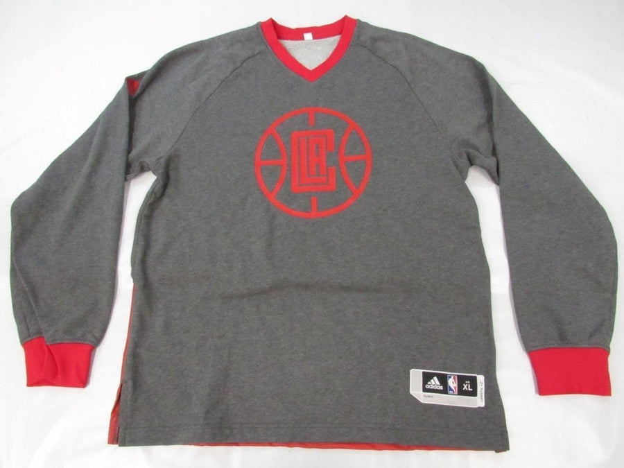 Los Angeles Clippers Mens Size XL+2 XLarge+2 Adidas Gray V-neck Sweatshirt Image 1