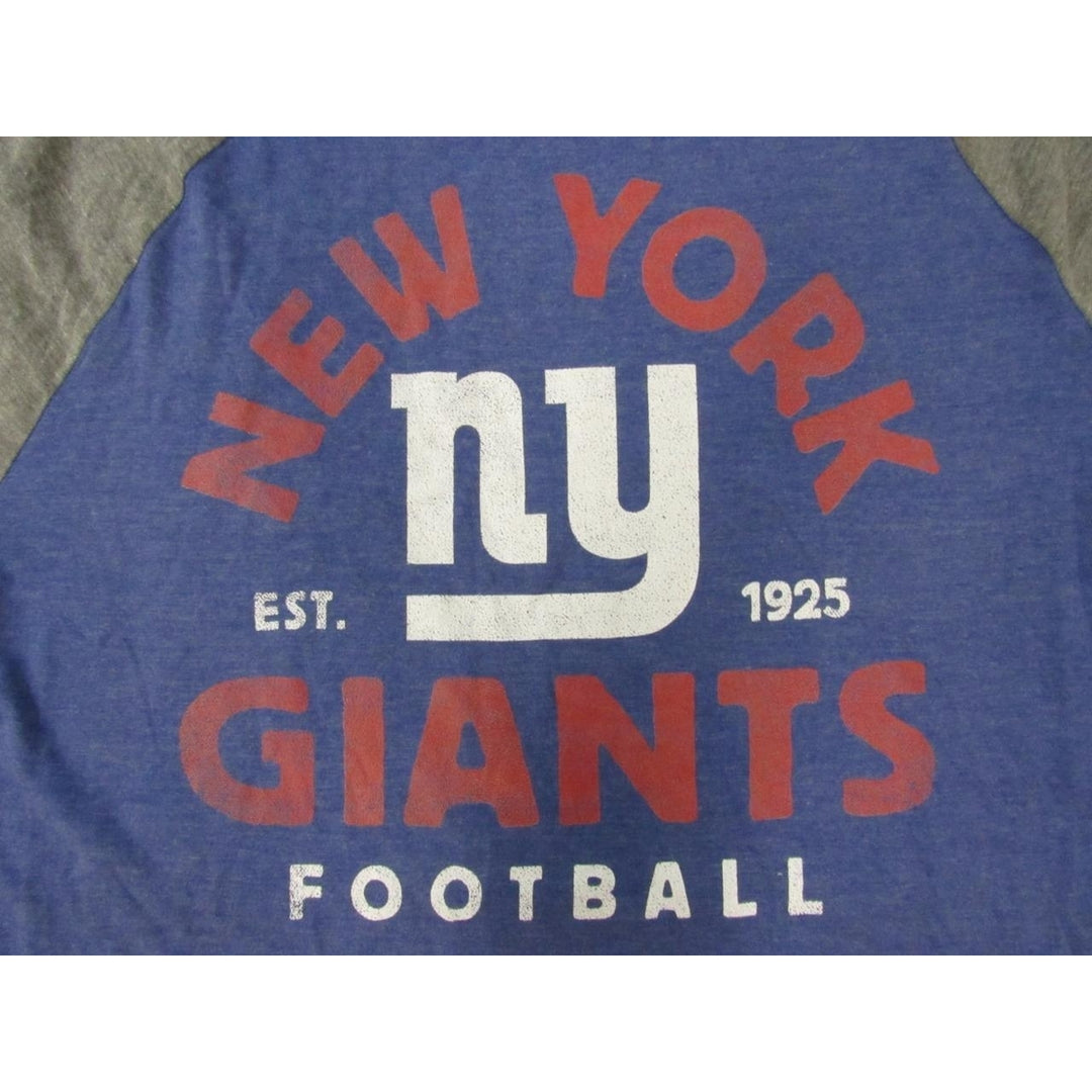 York Giants EST 1925 Mens Size L Large Blue/Gray Shirt Image 3