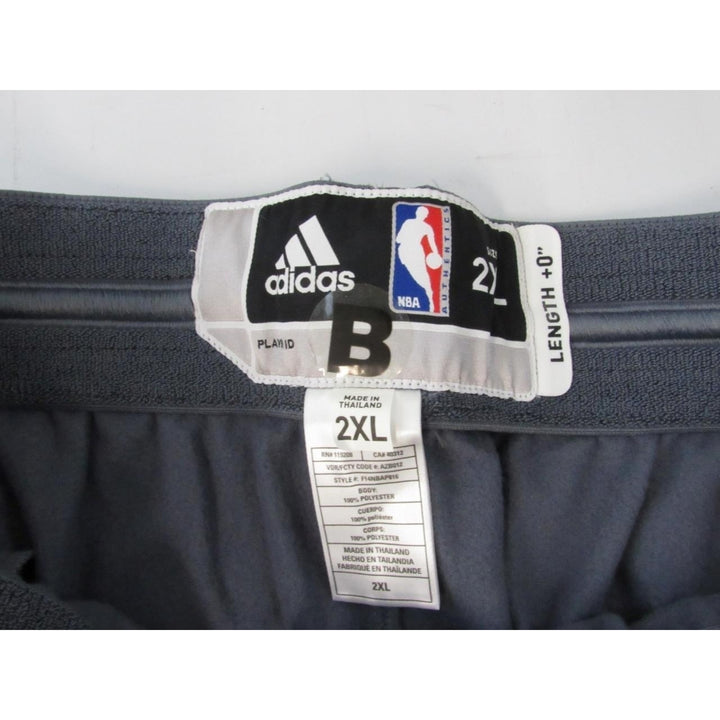 Memphis Grizzlies Mens Size 2XL Gray Adidas On-Court Pants Image 4