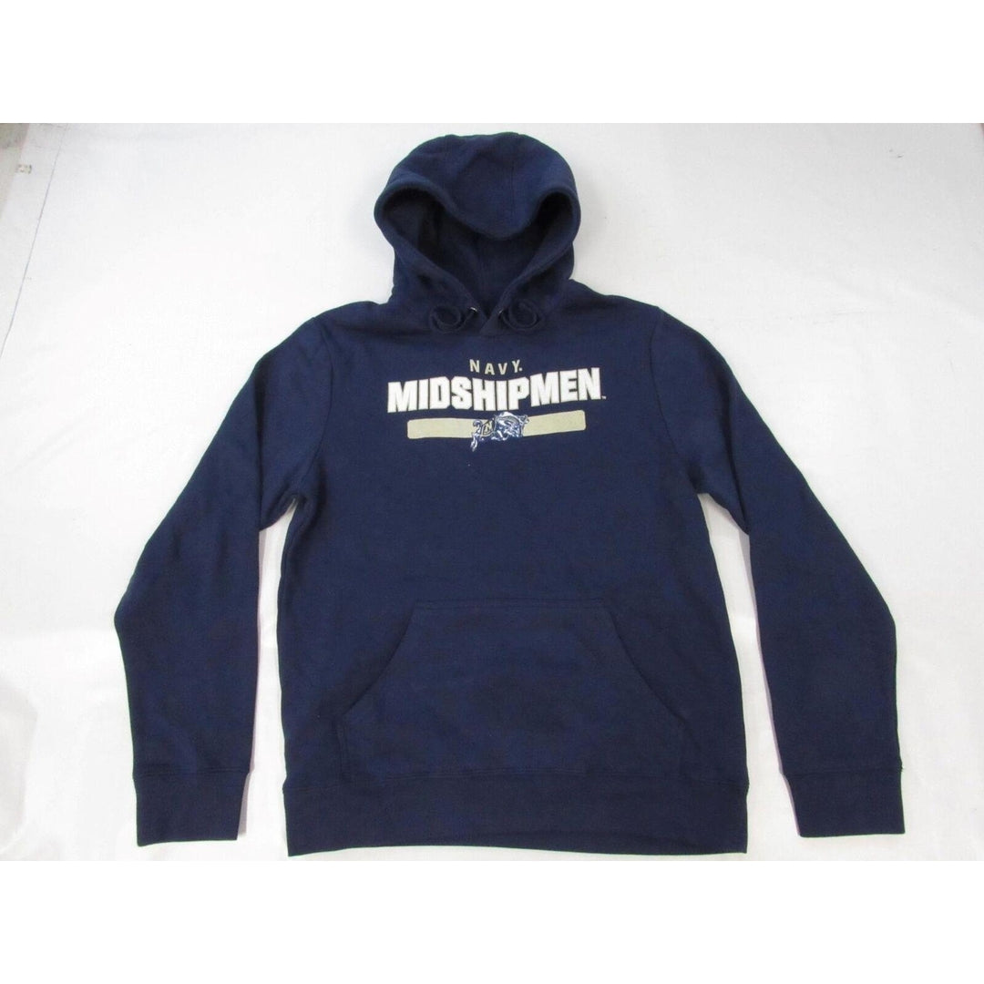 Navy Midshipmen Mens Size M Medium Navy Blue Hoodie Image 1