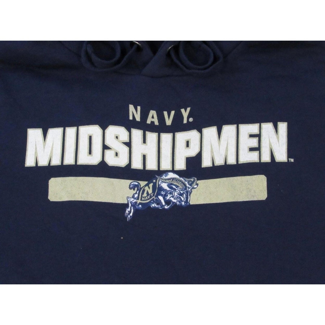 Navy Midshipmen Mens Size M Medium Navy Blue Hoodie Image 3