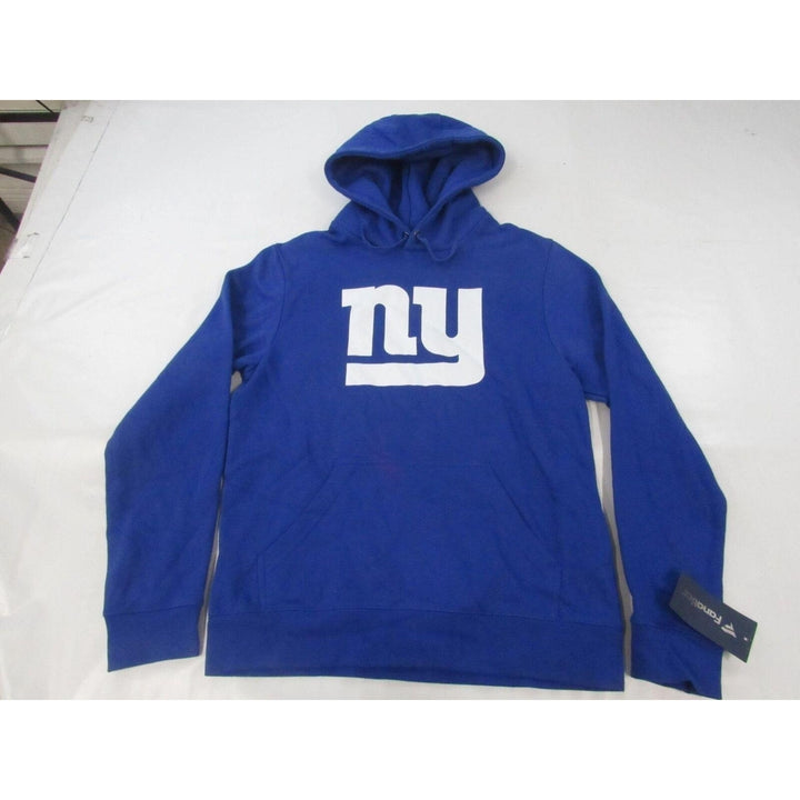 York Giants 87 Sterling Shepard Mens Size M Medium Blue Hoodie Image 1