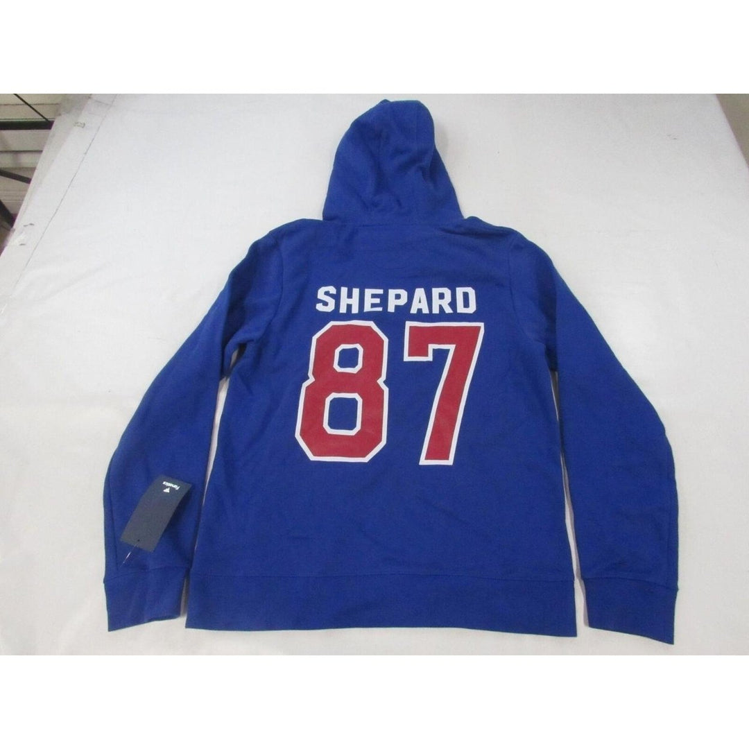 York Giants 87 Sterling Shepard Mens Size M Medium Blue Hoodie Image 2