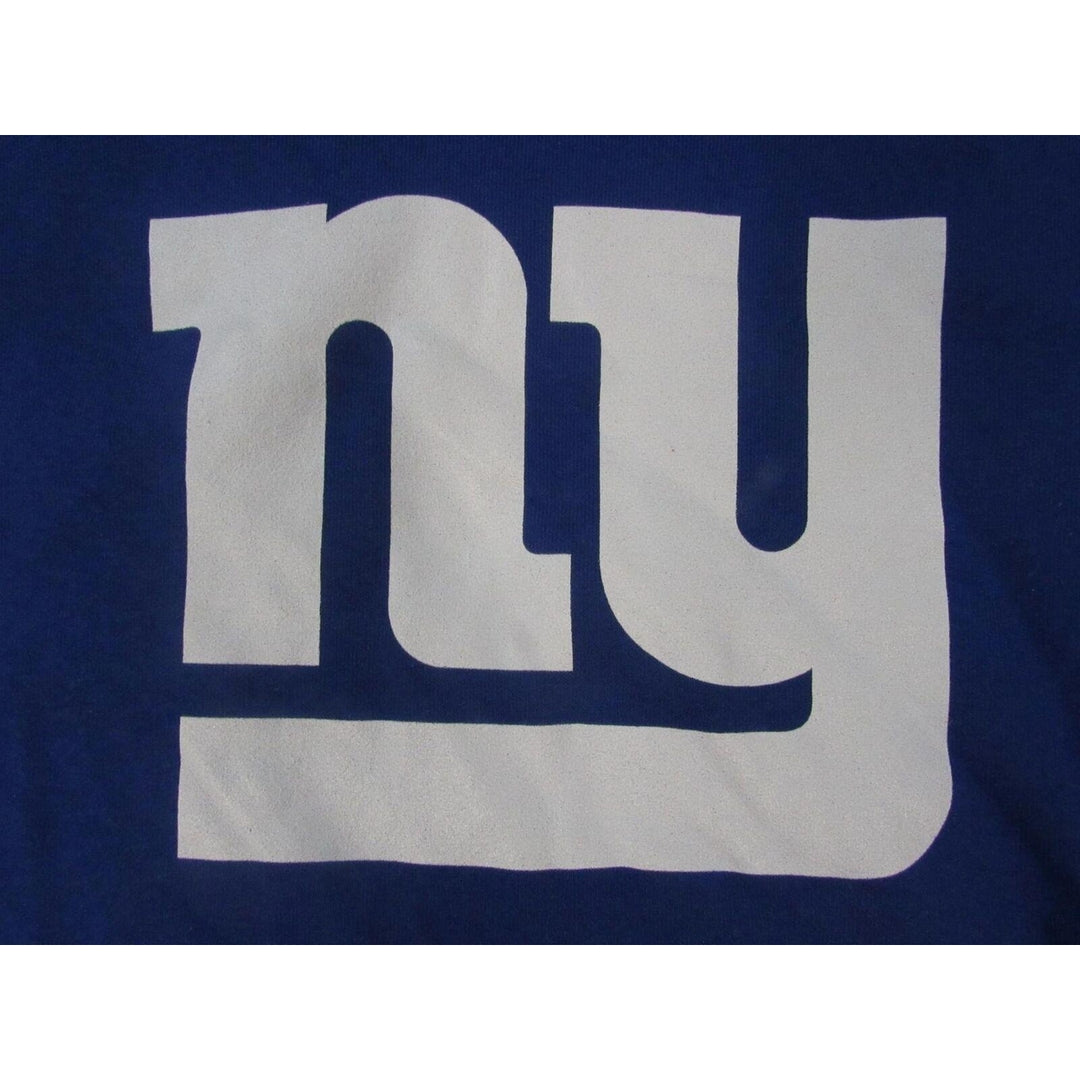 York Giants 87 Sterling Shepard Mens Size M Medium Blue Hoodie Image 3