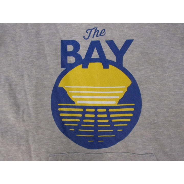 Golden State Warriors "The Bay" Womens Size L Large Gray V-Neck Hoodie Image 3