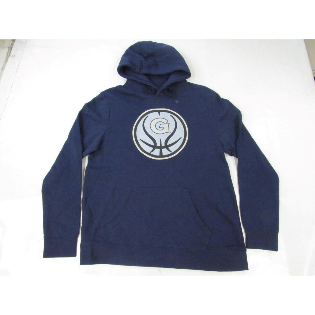 Georgetown University Hoyas Basketball Mens Size XL Navy Blue Hoodie Image 1