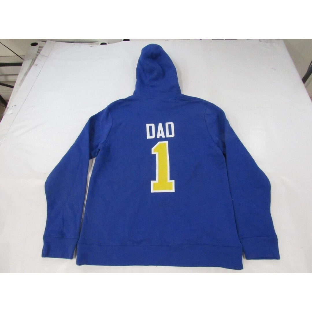 Golden State Warriors 1 Dad Mens Size L Large Blue Hoodie Image 2