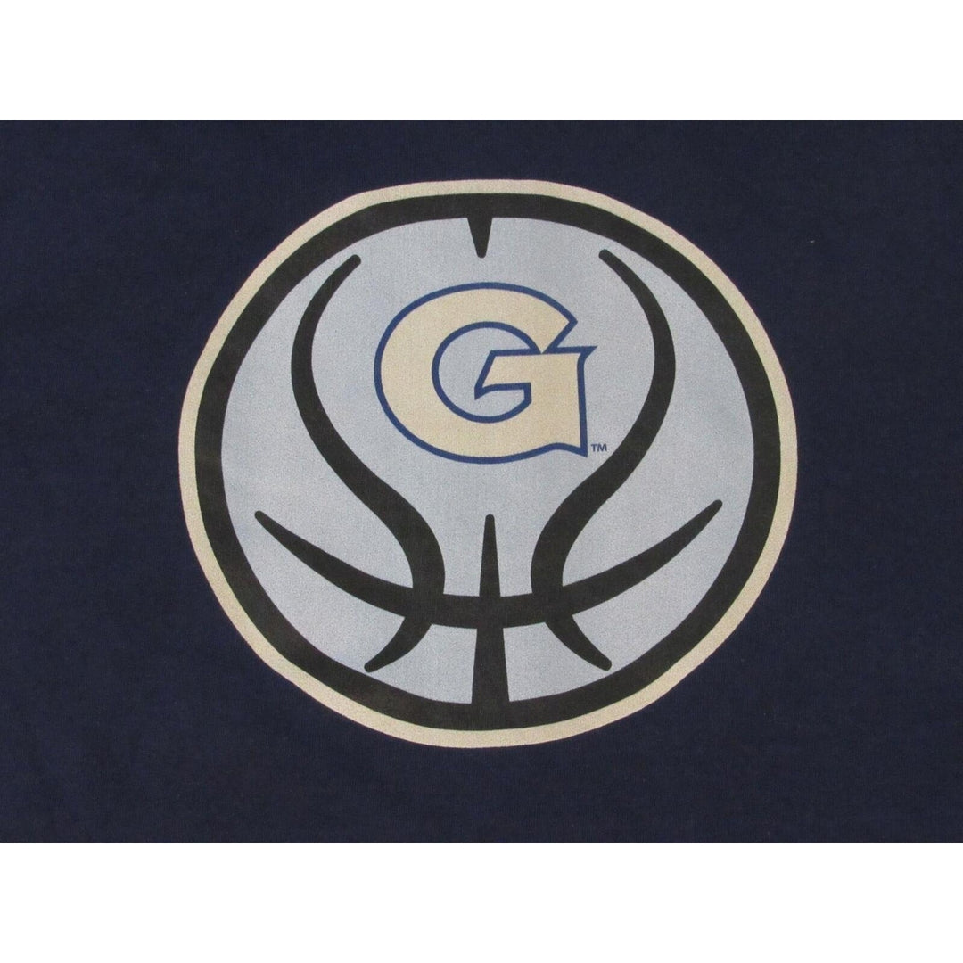 Georgetown University Hoyas Basketball Mens Size XL Navy Blue Hoodie Image 3