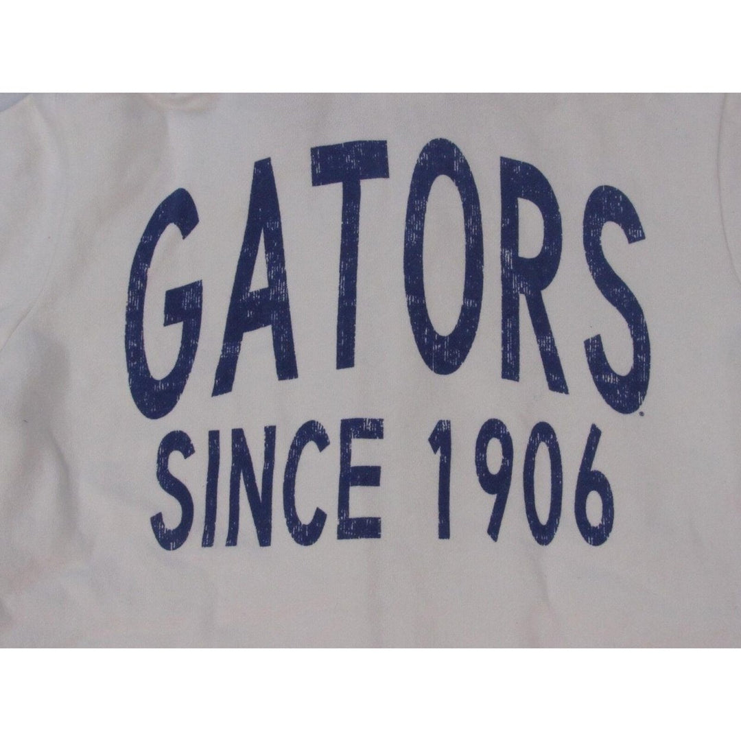 Florida Gators Womens Size S Small Distressed White Full-Zip Jacket Hoodie Image 3