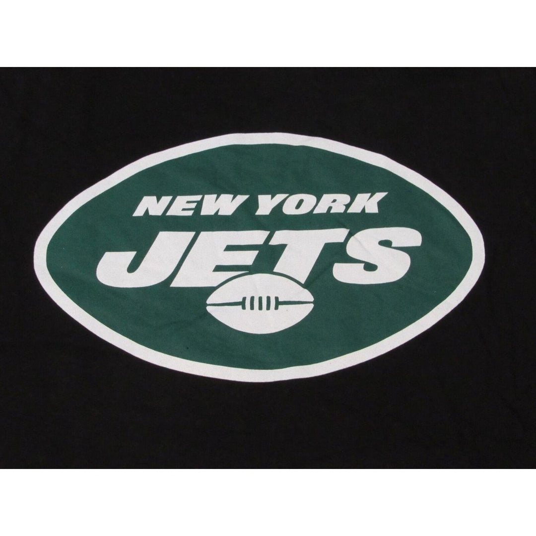 York Jets 77 Mekhi Becton Mens Size XL XLarge Black Long Sleeve Shirt Image 3