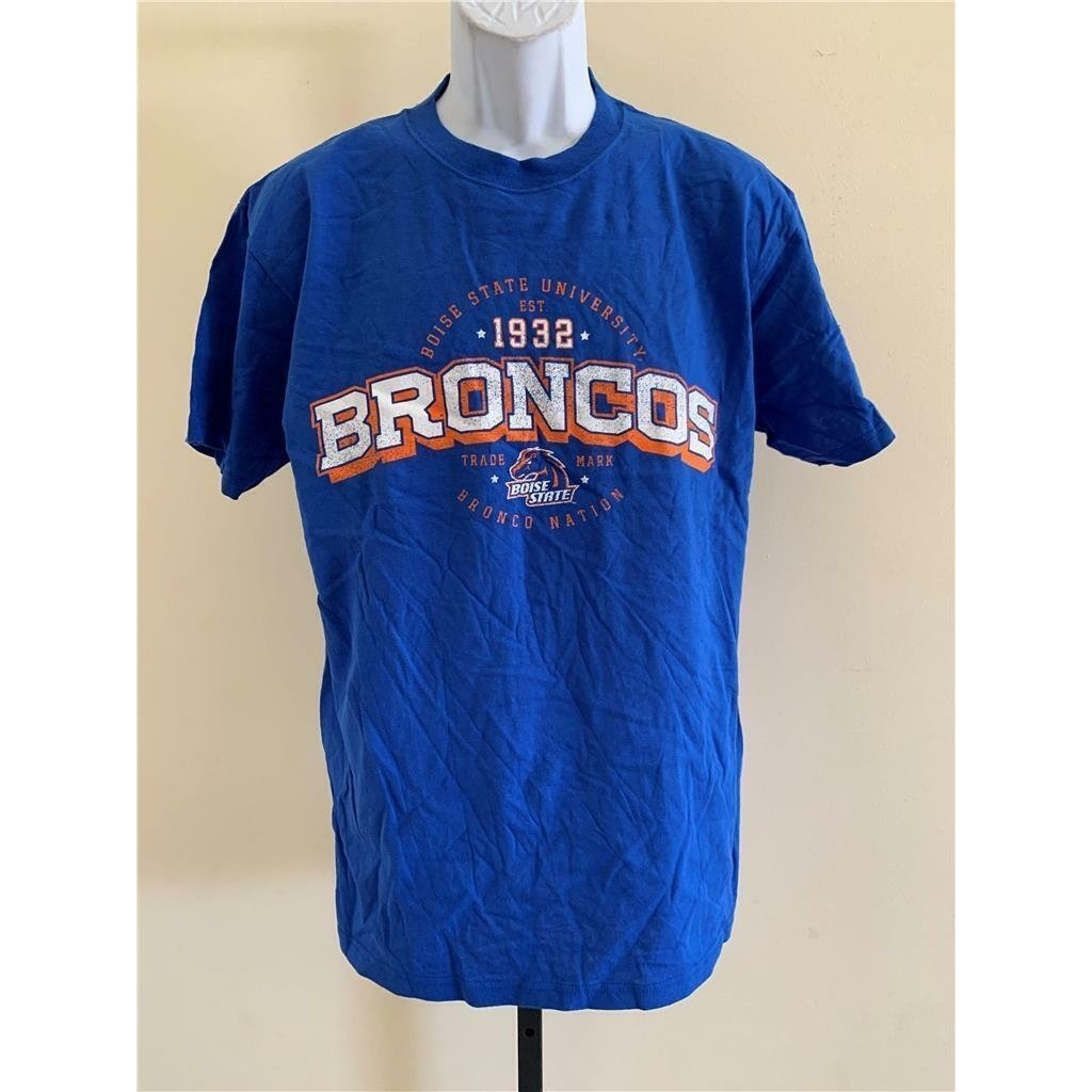 Boise State Broncos Mens Size L Large Blue Shirt Image 1