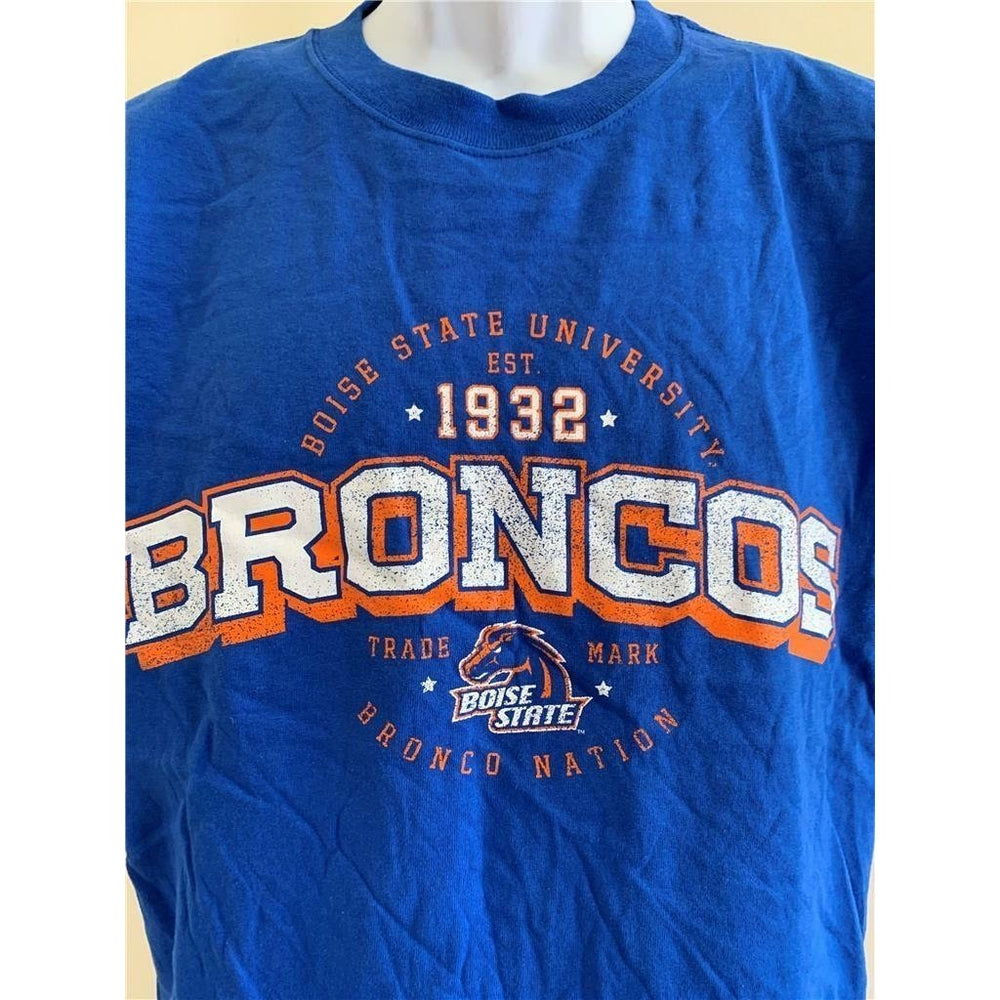 Boise State Broncos Mens Size L Large Blue Shirt Image 2