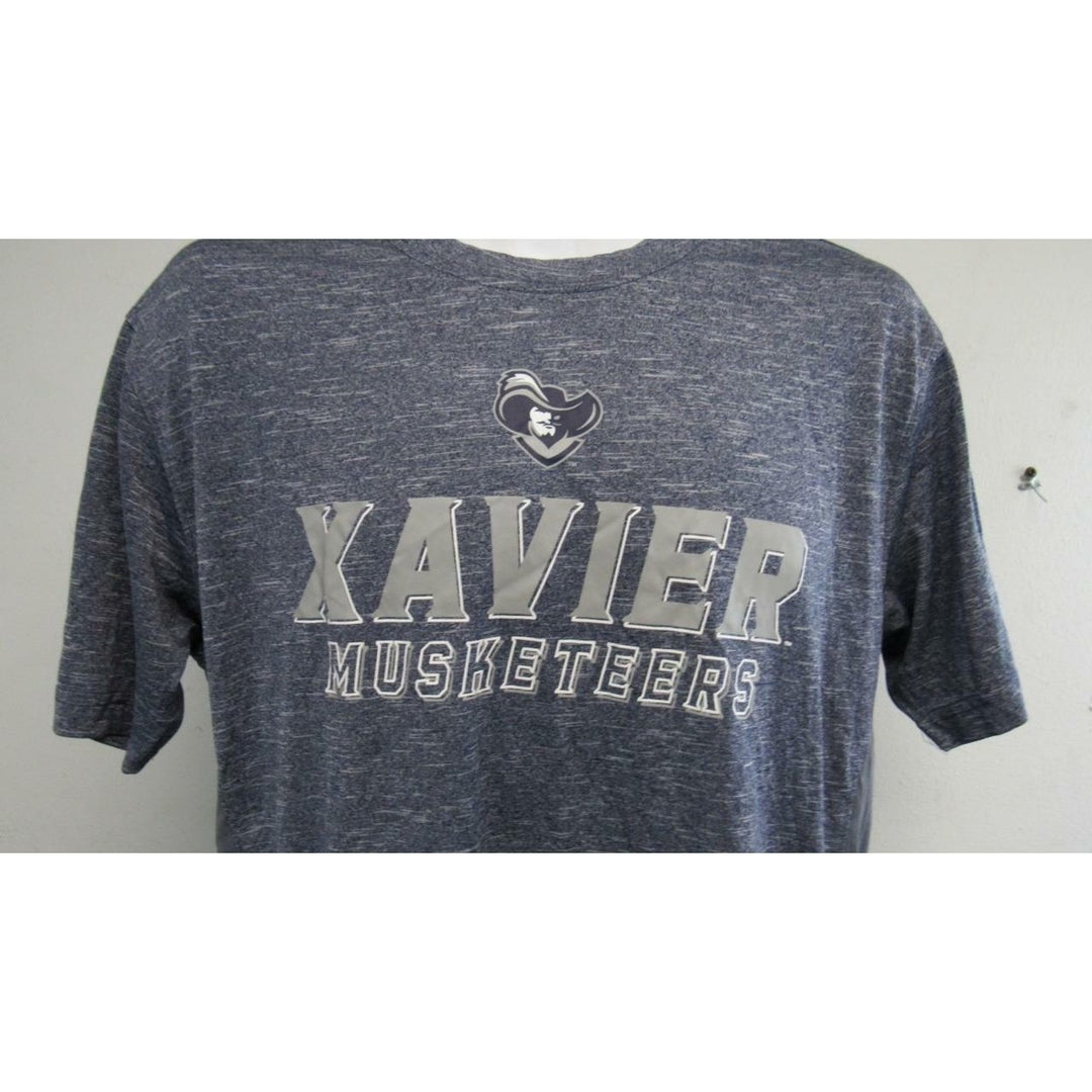 Xavier Musketeers Mens Size L Large Polyester Performance Shirt Image 3