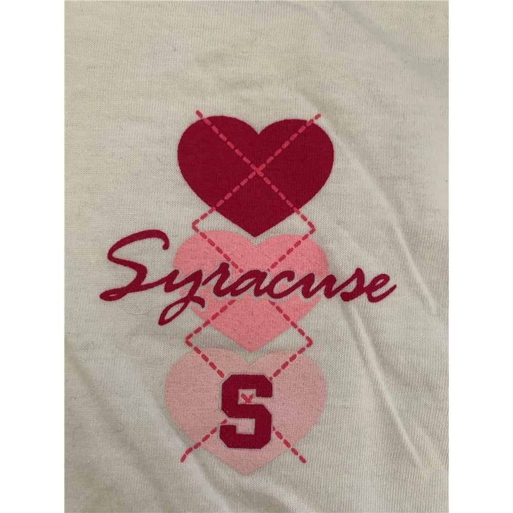 Syracuse Orange Womens Size M Medium White Shirt Image 2