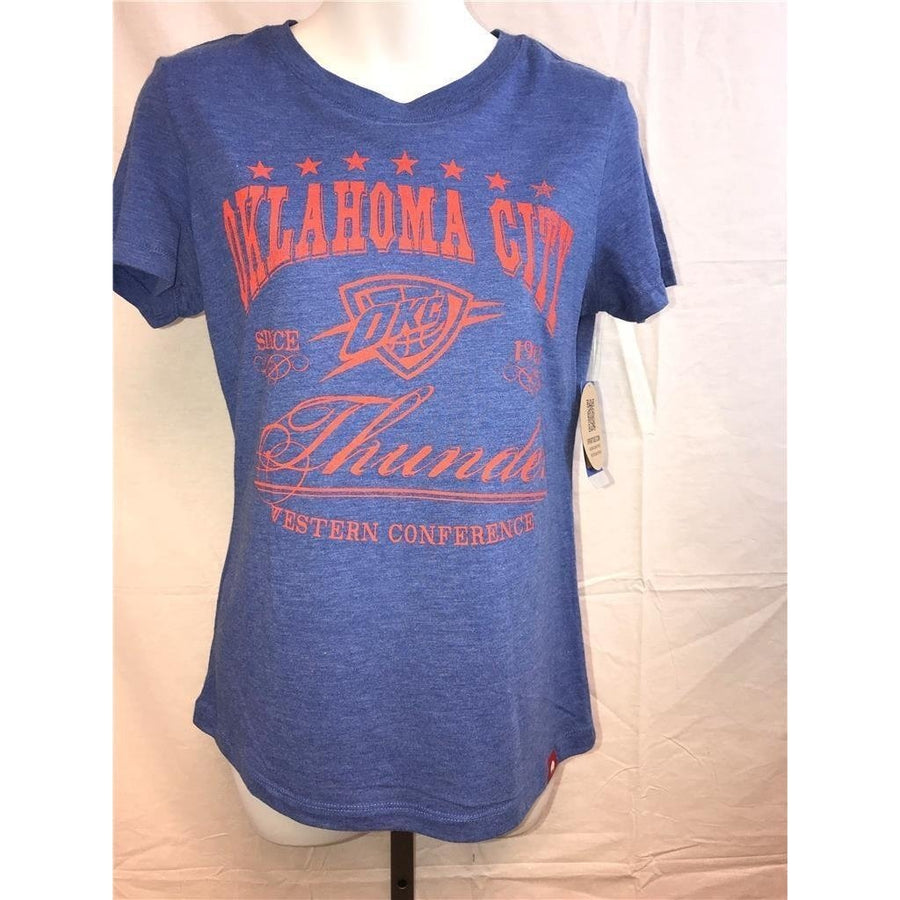 Oklahoma Thunder Womens Size L Large Blue Sportiqe Shirt MSRP 26 Image 1