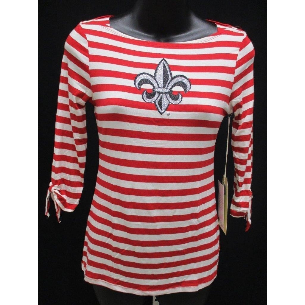 Lafayette Ragin Cajuns Womens Size XS XSmall Meesh and Mia Boat Neck Shirt Image 1