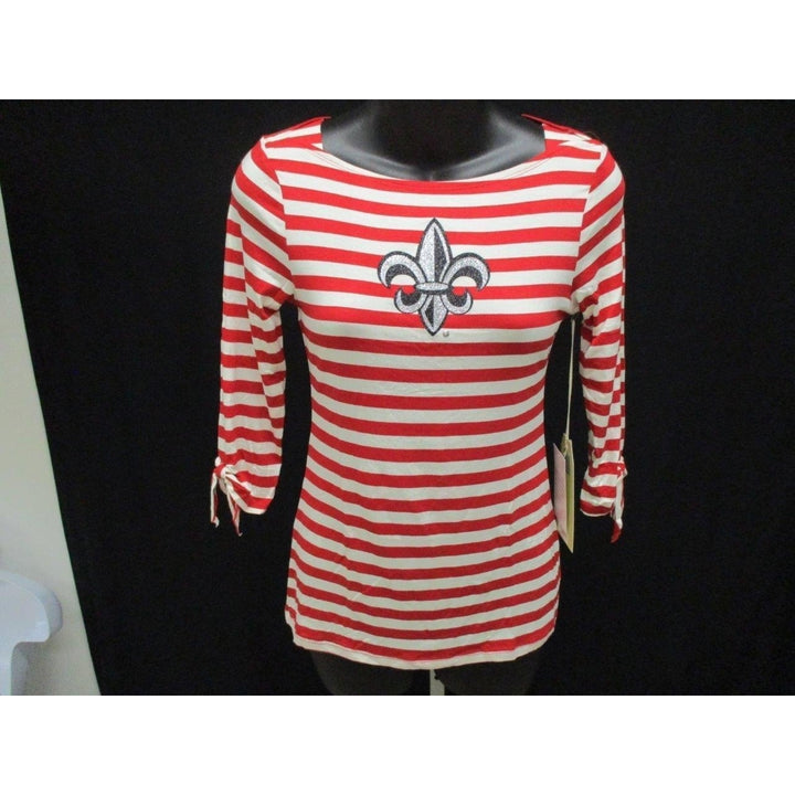 Lafayette Ragin Cajuns Womens Size XS XSmall Meesh and Mia Boat Neck Shirt Image 2