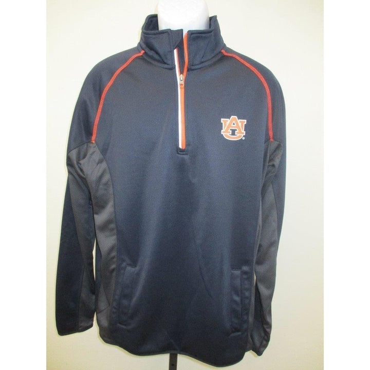 Auburn Tigers Adult Mens Size L Large Blue Full-Zip Track Jacket Image 1