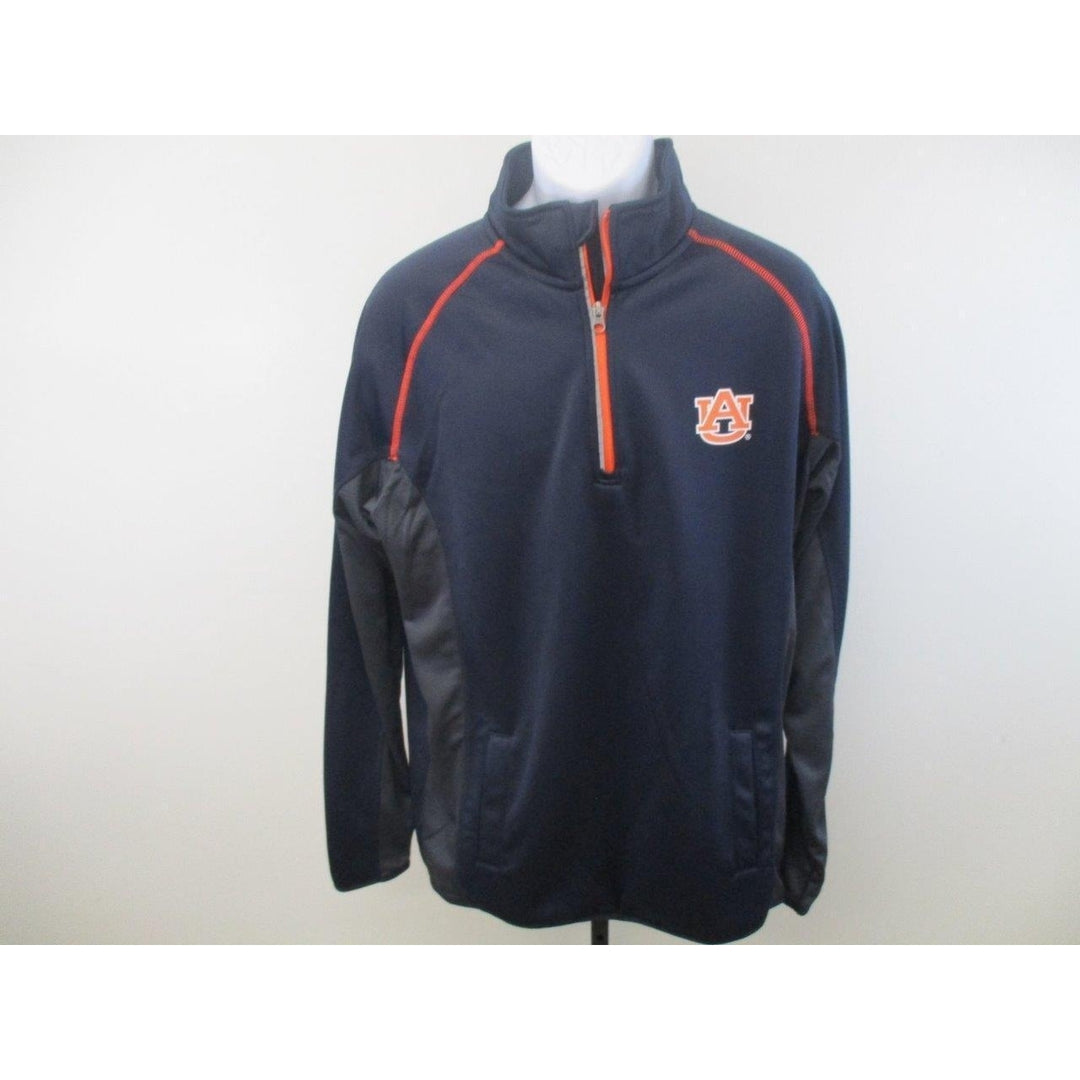 Auburn Tigers Adult Mens Size L Large Blue Full-Zip Track Jacket Image 2