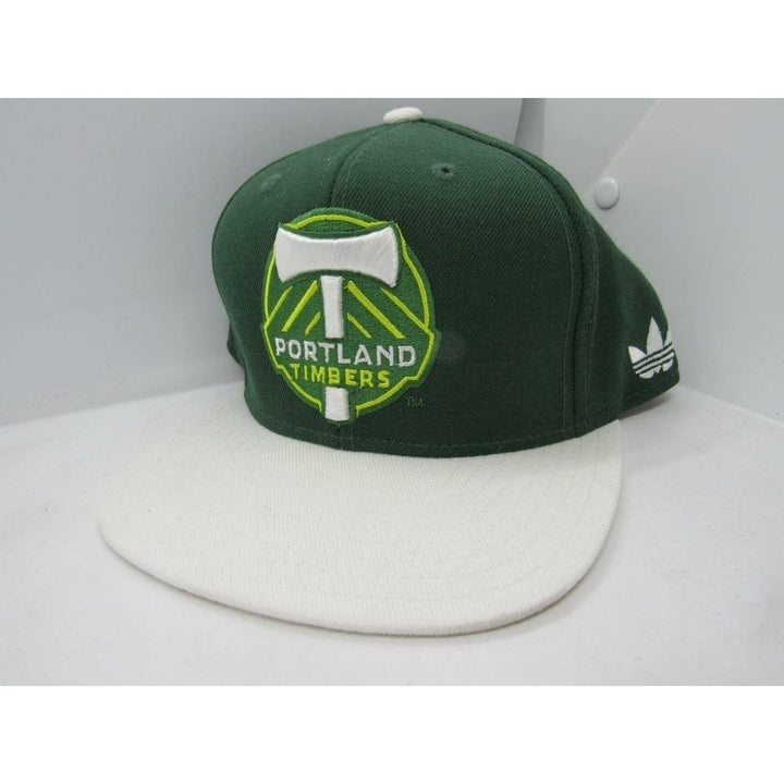 MLS Portland Timbers Mens OSFA Adidas Snapback Flatbrim Hat Image 2