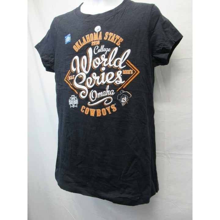 Oklahoma State Cowboys College World Series 2016 Womens Size S Black Shirt Image 1