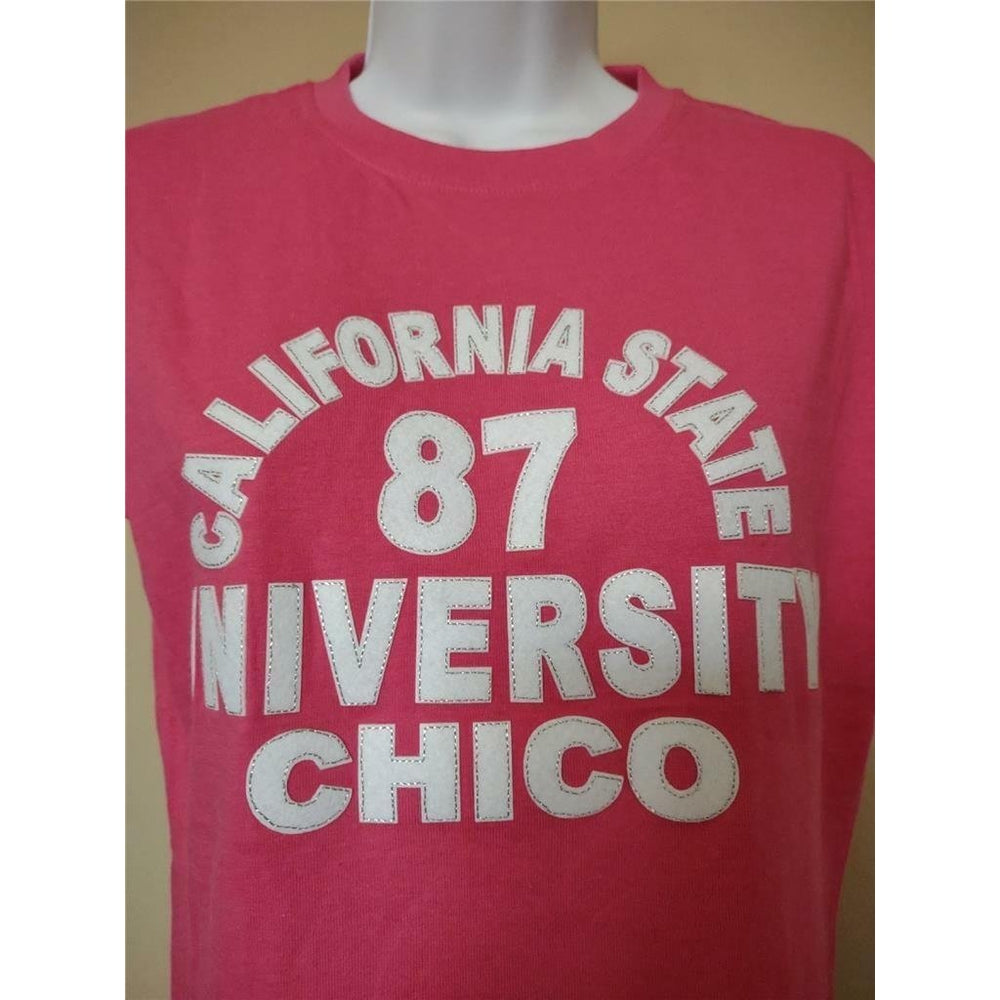 California State Chico Wildcats Womens Size M Medium Pink Russell Shirt Image 2