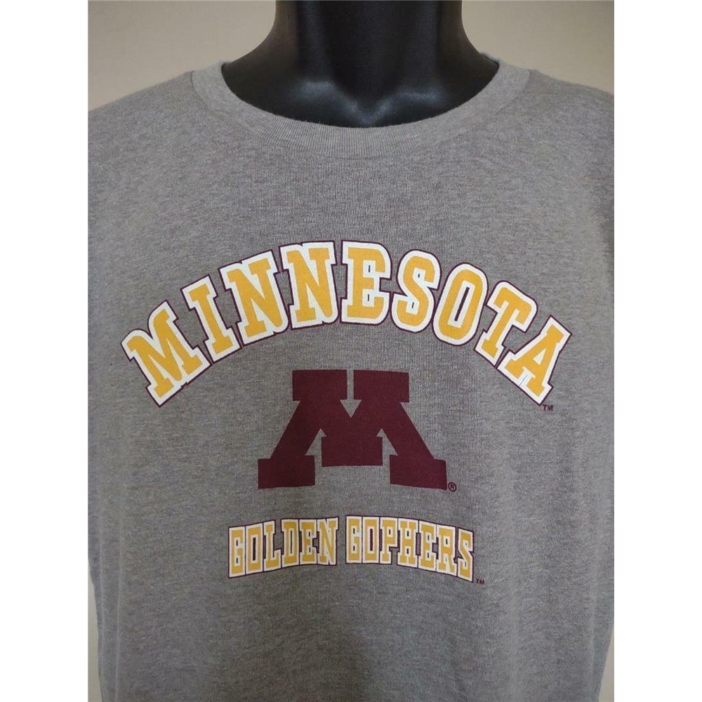 Minnesota Golden Gophers Youth Size L Large 14/16 Gray Shirt Image 2