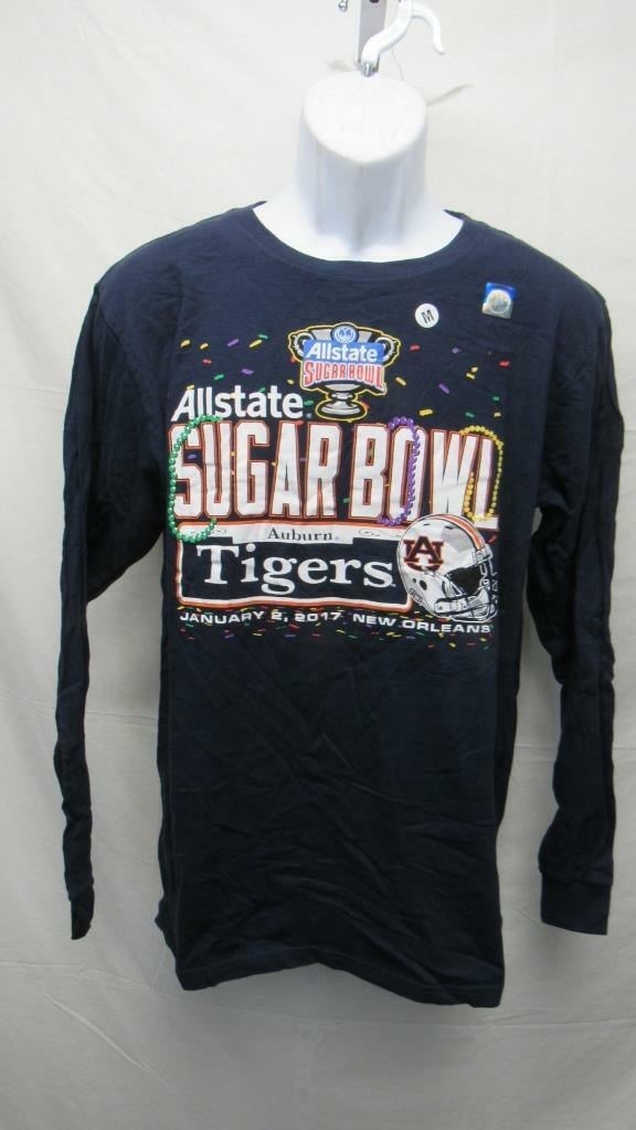 Auburn Tigers World Series 2017 Sugar Bowl Mens M Medium Long Sleeve Shirt Image 1