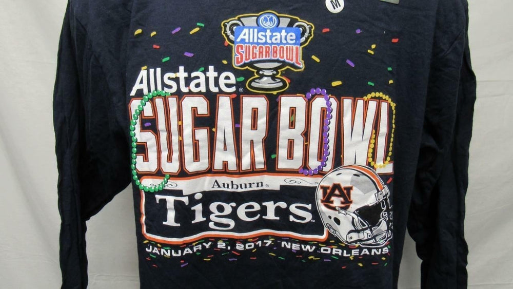 Auburn Tigers World Series 2017 Sugar Bowl Mens M Medium Long Sleeve Shirt Image 2