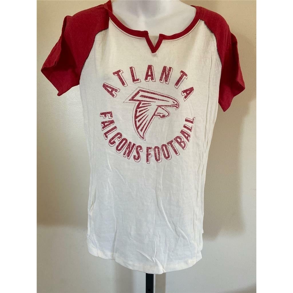 Atlanta Falcons Womens Size M Medium White Shirt Image 1