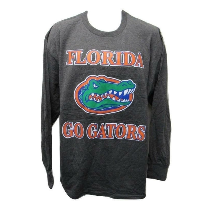 Florida Gators Size XL XLarge Gray Majestic Long Sleeve Shirt Image 1