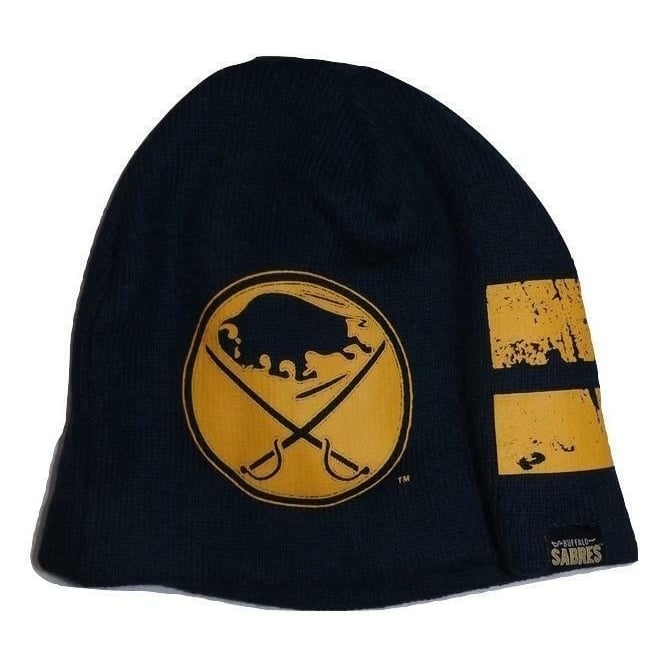 Buffalo Sabres Youth Size 8-20 OSFA Navy Blue Beanie Hat Image 1