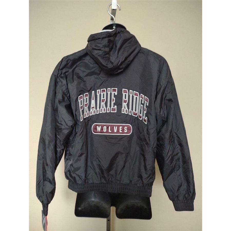 Prairie Ridge Highschool Wolves Mens Size S Small Gray Full Zip Jacket Image 1