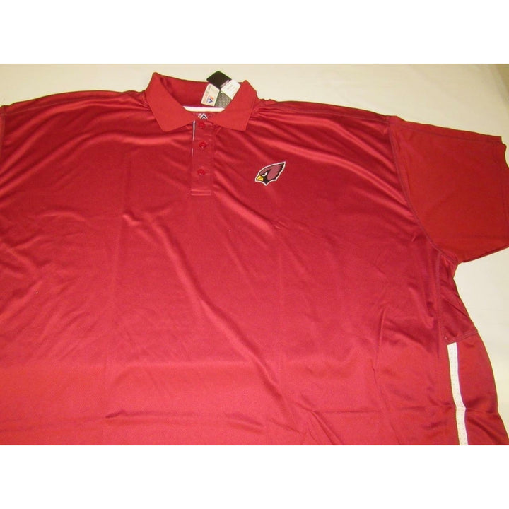 Arizona Cardinals Mens Size 6XL Red Majestic Polyester Polo Shirt 55 Image 4