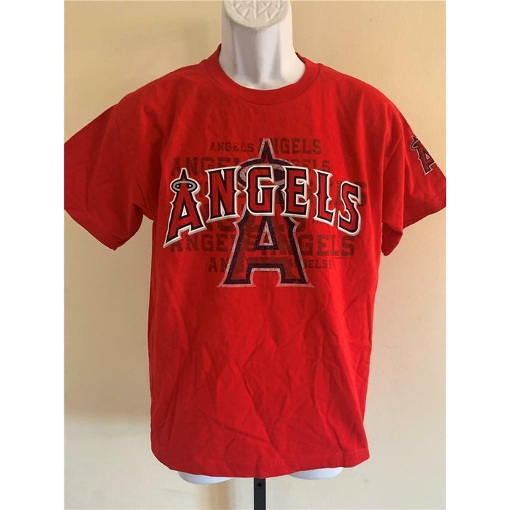 Anaheim Angels Youth Size XL Red Shirt Image 1