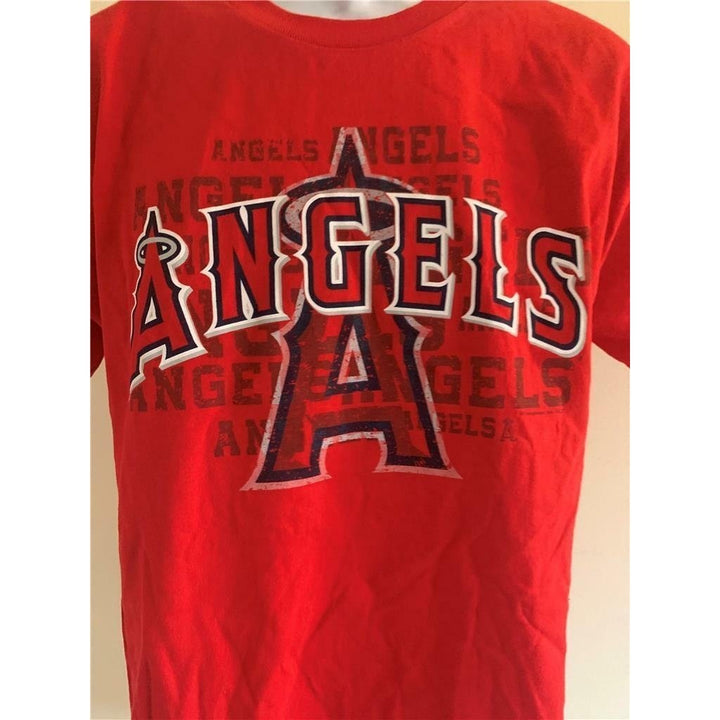 Anaheim Angels Youth Size XL Red Shirt Image 2