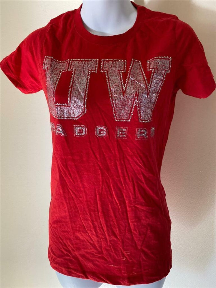 Wisconsin Badgers Womens Size L Large Red Shirt Image 2