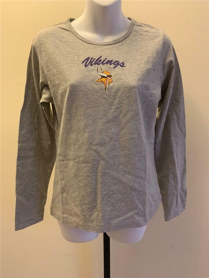 Minnesota Vikings Womens Size S Small Gray Shirt Image 1