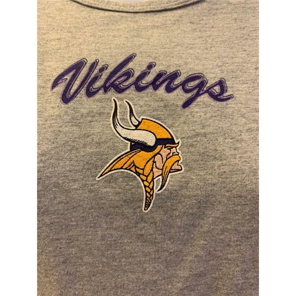 Minnesota Vikings Womens Size S Small Gray Shirt Image 2