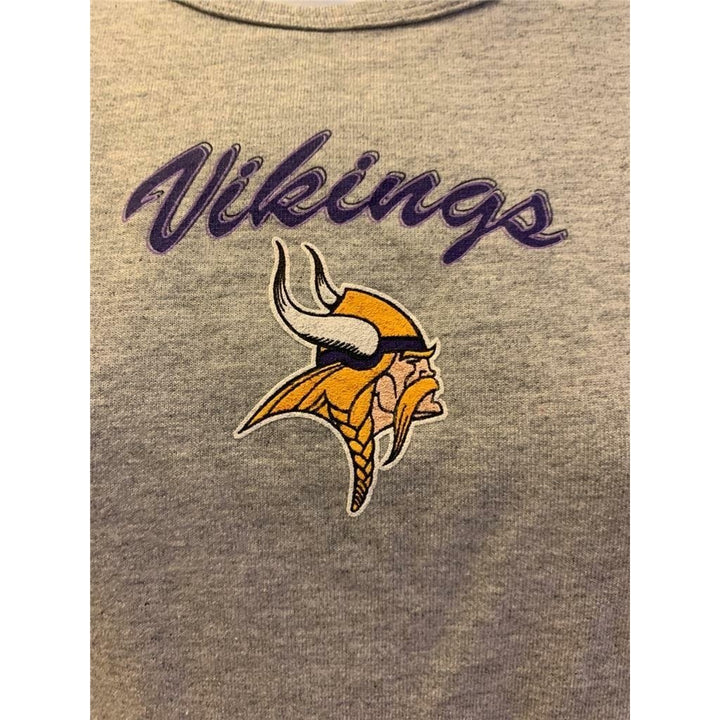 Minnesota Vikings Womens Size S Small Gray Shirt Image 2