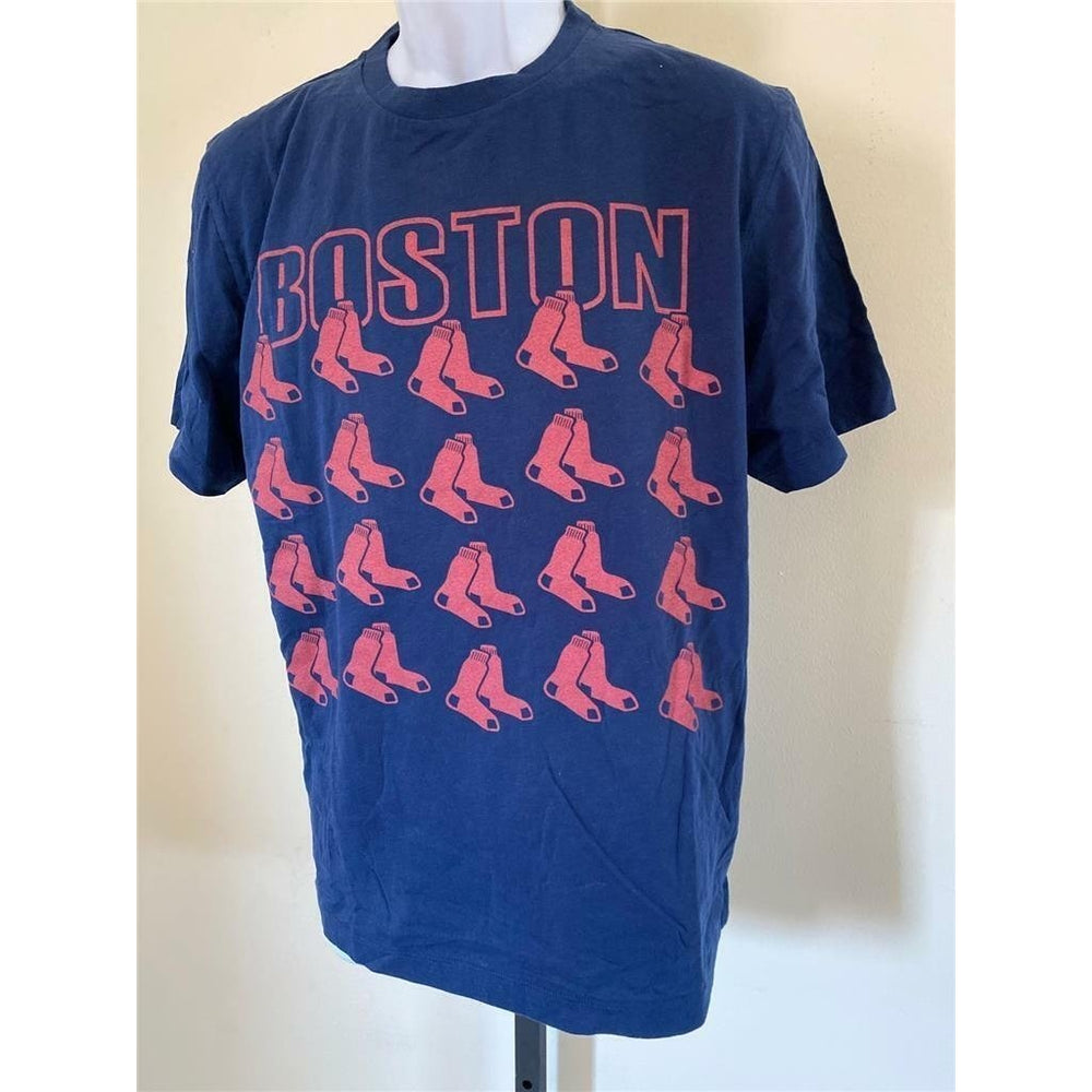 Boston Red Sox Mens Size M Medium Blue Shirt Image 2