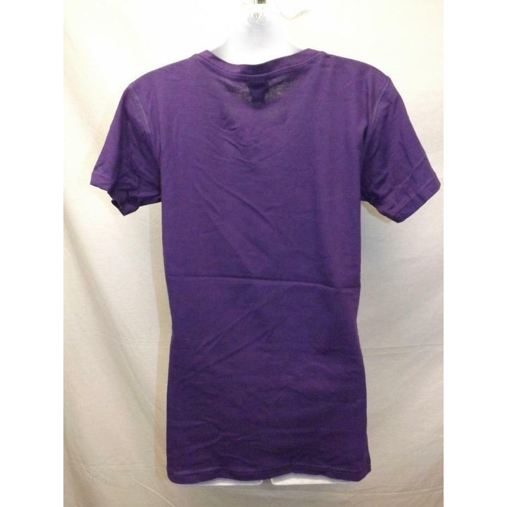 Kansas State Wildcats est.1863 Womens Size M Medium Purple V-Neck Shirt Image 3