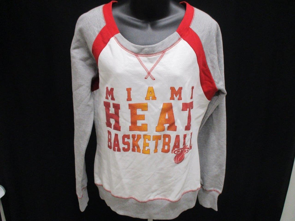 Miami Heat Womens Size M Medium White Majestic Sweater MSRP 55 Image 2