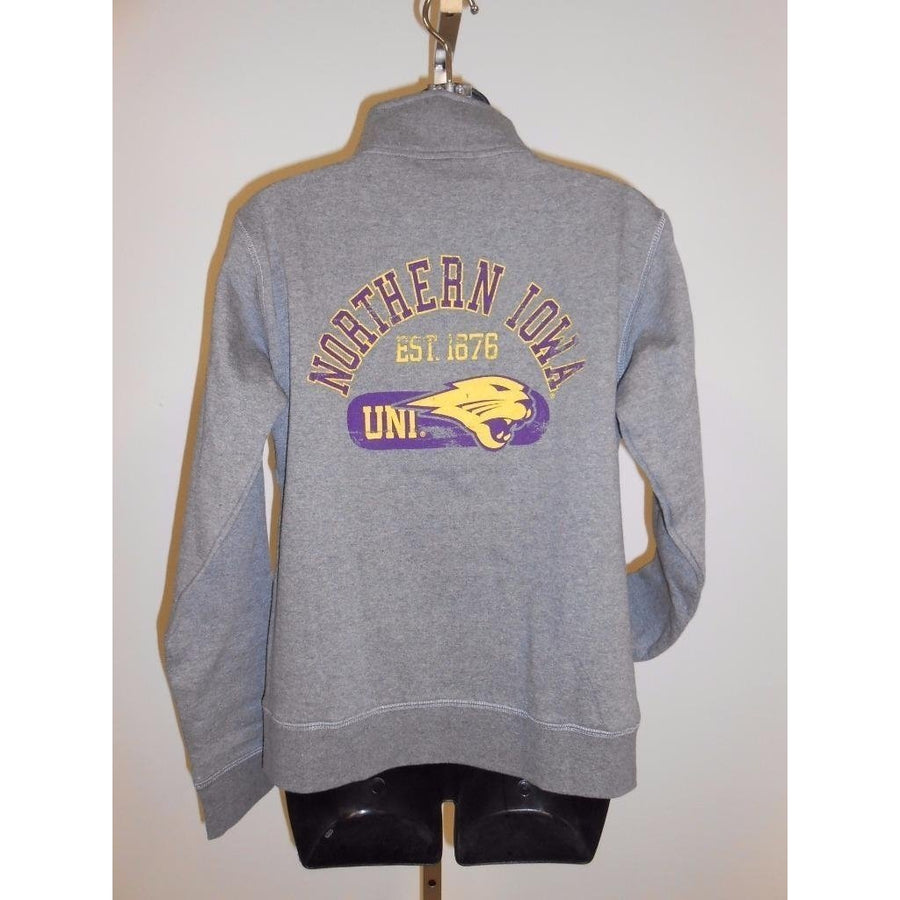 UNI NORTHERN IOWA PANTHERS WOMENS M MEDIUM ZIP FRONT JACKET 67VW Image 1