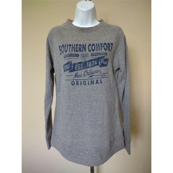 Southern Comfort Womens Size M Medium Gray J. America Longsleeve Shirt Image 1